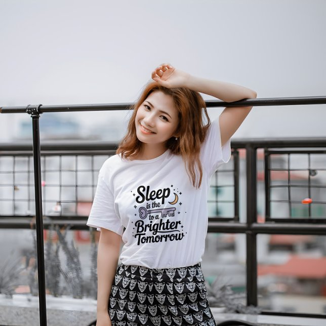 Sleep Is the Key – Minimal Moon & Key Tee (Skapare uppladdad)