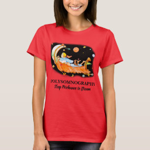 SLEEP LAB POLYSOMNOGRAPHY Red T-Shirt