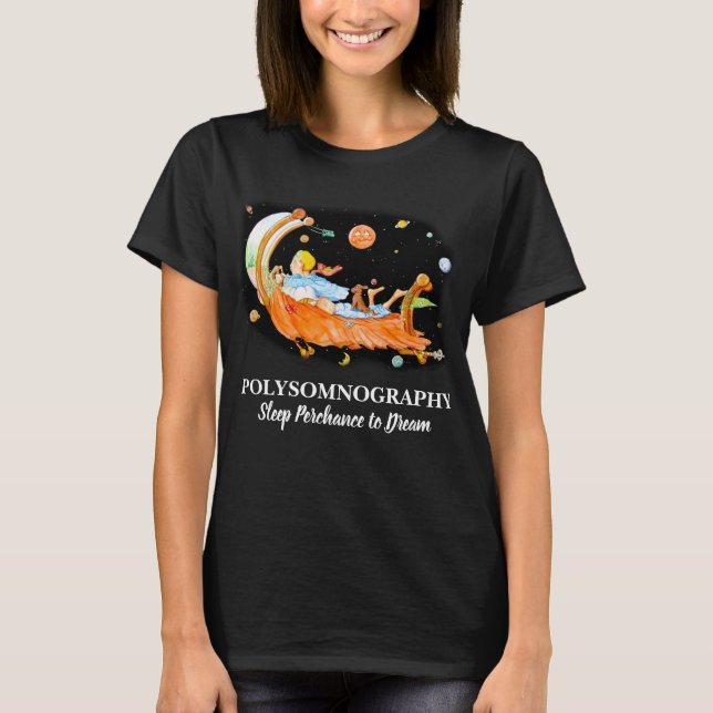 SLEEP LAB POLYSOMNOGRAPHY Red T-Shirt (Framsida)