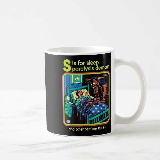 Sleep Paralysis Demon Sarcastic Retro Funny Adult  Kaffemugg (Höger)