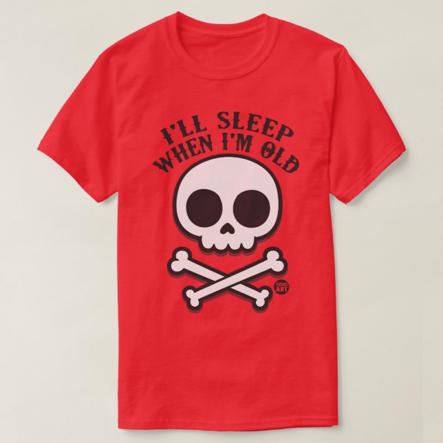 SLEEP VID GAMN T SHIRT (Design framsida)