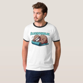 Sleepahok - Sleeping Sloth on Yoga mat T Shirt