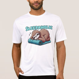 Sleepahok - Sleeping Sloth on Yoga mat T Shirt