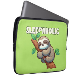 Sleepahok - Sömn Älskare - Sömnnande Sloth Laptop Fodral