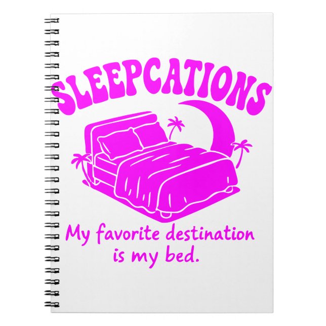 Sleepcations Anteckningsbok (Framsidan)