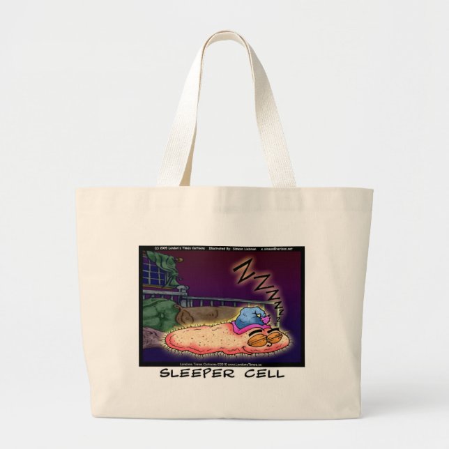 Sleeper Cell Funny ger Tees & Collectibles Jumbo Tygkasse (Framsidan)