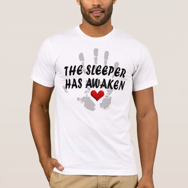 Sleeperen har att väcka #1a tee shirt (Framsida)