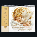 Sleeping Änglar - Schlafende Engel Kalender<br><div class="desc">Kalendern för änglar/körsbärnsklubbarna/änglar-kalendern för vårdnadshavare är designad för att ge inspiration och glädje under hela året. Varje månad visas hjärtslitande illustrationer av söt, liten sovande änglar, som har kommit till liv med mjukt brunt, vitt och gyllene toner som utstrålar värme och positivitet. På den lämnat sidan slutför små guldhjärtan utformningen...</div>