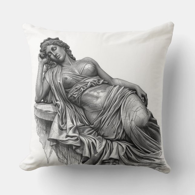 Sleeping Ariadne - Marble Art Pillow Kudde (Framsida)