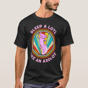 Sleeping Axolotl Pajamas Mexican Salamander Nappin T Shirt