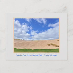 SLEEPING BEAR DUNE NATIONAL PARK/STOR DYN BLÅ HIMM VYKORT