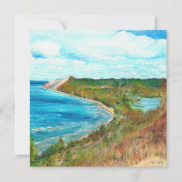 Sleeping Bear Dunes Lakeshore Michigan Beach Inbjudningar