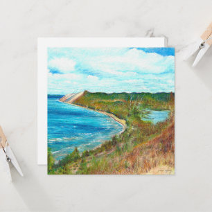 Sleeping Bear Dunes Lakeshore Michigan Beach Inbjudningar