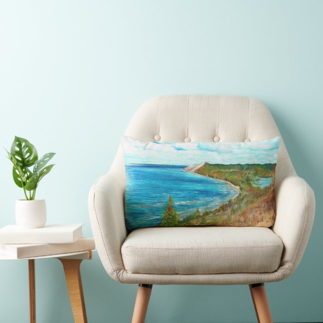 Sleeping Bear Dunes Lakeshore Michigan Beach Lumbarkudde (Stol)