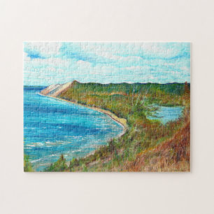 Sleeping Bear Dunes Lakeshore Michigan Beach Pussel