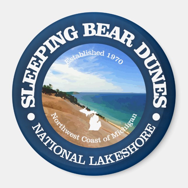 Sleeping Bear Dunes Magnet (Framsidan)