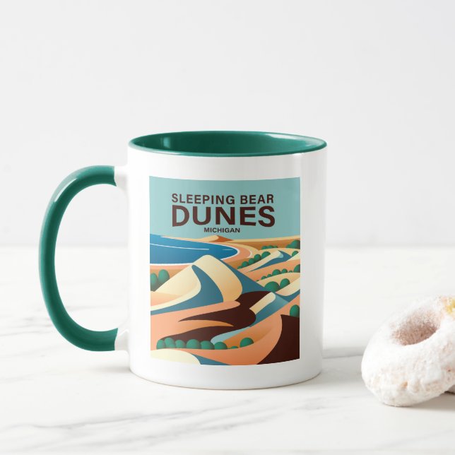 Sleeping Bear Dunes Michigan Mugg (Med munk)