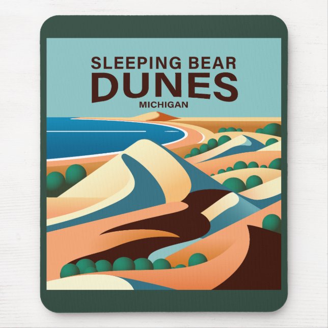 Sleeping Bear Dunes Michigan Musmatta (Framsidan)