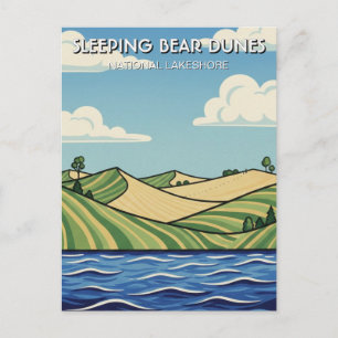 Sleeping Bear Dunes Michigan Resa Vykort