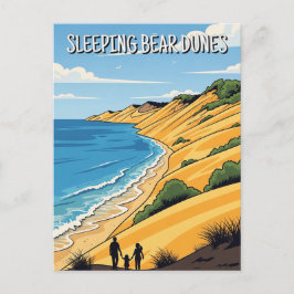 Sleeping Bear Dunes Michigan Resa Vykort