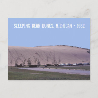 Sleeping Bear Dunes Michigan Sand Dunes Postcard Vykort