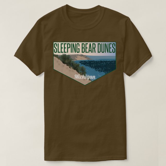 Sleeping Bear Dunes Michigan T Shirt (Design framsida)