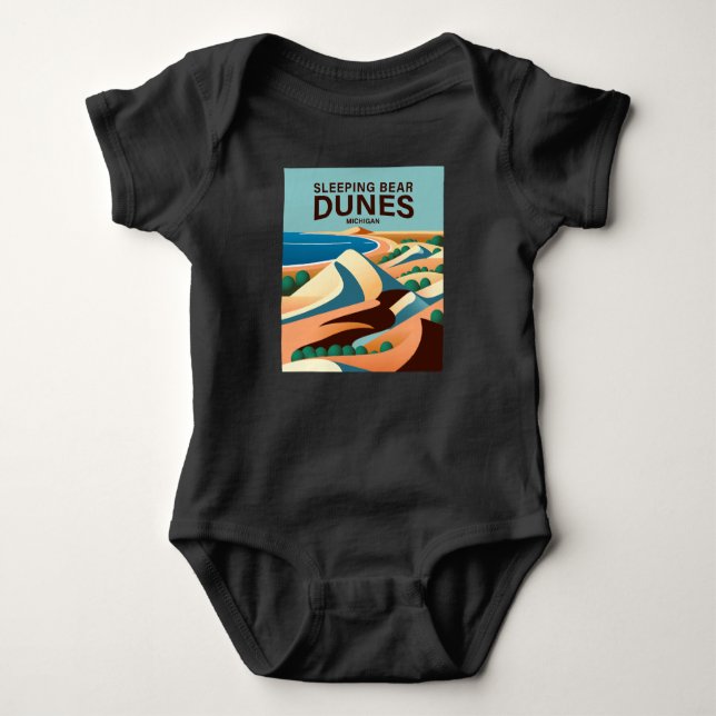 Sleeping Bear Dunes Michigan T Shirt (Framsida)