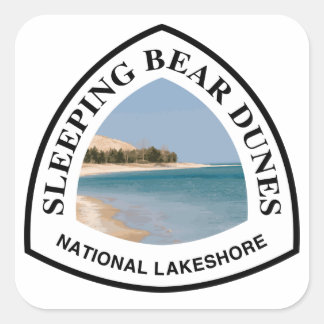 Sleeping Bear Dunes National Lakeshore Fyrkantigt Klistermärke