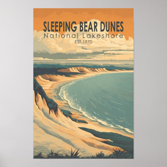 Sleeping Bear Dunes National Lakeshore Reseminkons Poster (Framsidan)