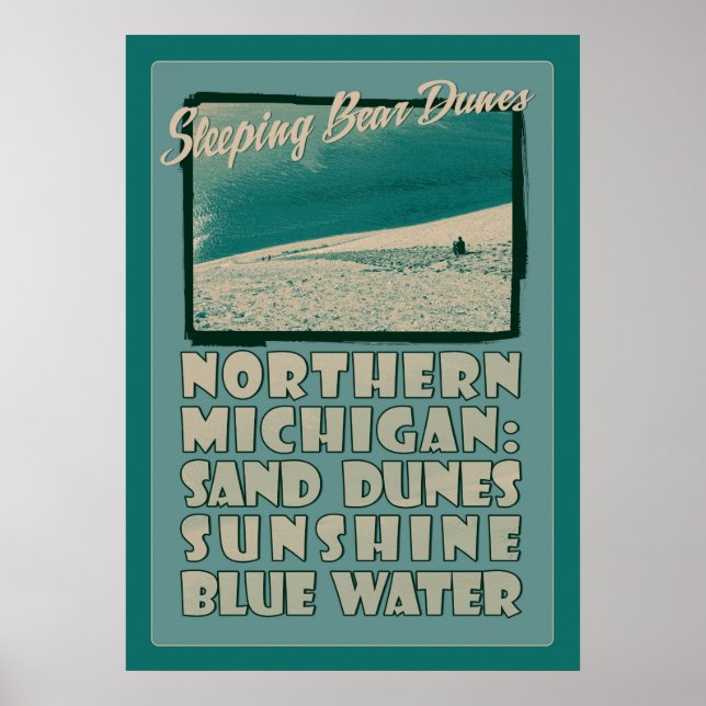 Sleeping Bear Dunes Northern Michigan Poster (Framsidan)