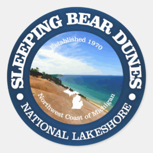 Sleeping Bear Dunes Runt Klistermärke