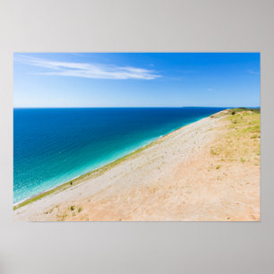 Sleeping Bear Dunes, Sjö Michigan Poster