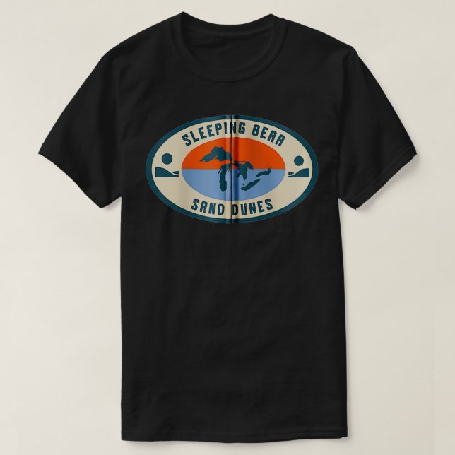 Sleeping Bear Sand Dunes Michigan Michigander Grea T Shirt (Design framsida)