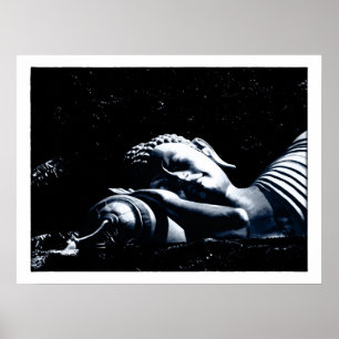 Sleeping Buddha & Awakening /Dharma Poster