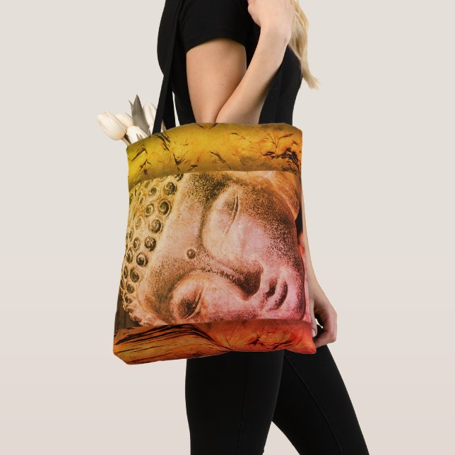 Sleeping Buddha tote Tygkasse (Närbild)