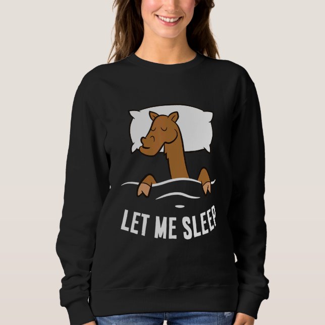 Sleeping Camel Let Me Sleep Cute Napping Camel T Shirt (Framsida)
