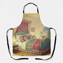 Sleeping Christmas Cats Apron