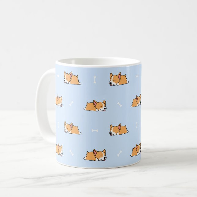 Sleeping Corgis Kaffemugg (Framsida vänster)