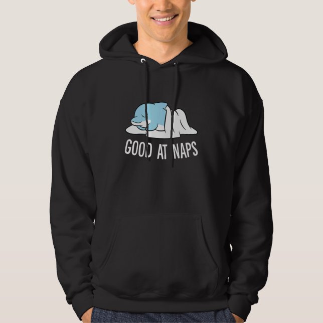Sleeping Dolphin Good At Naps Napping Dolphin Paja Hoodie (Framsida)