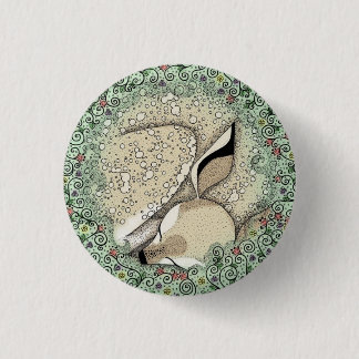 Sleeping Fawn Badge Knapp