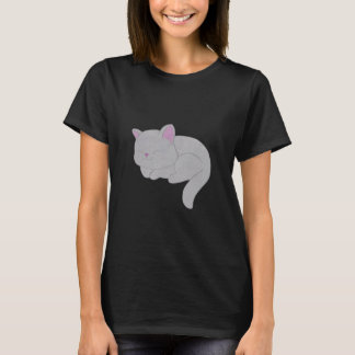 Sleeping Grey Kitten T-Shirt