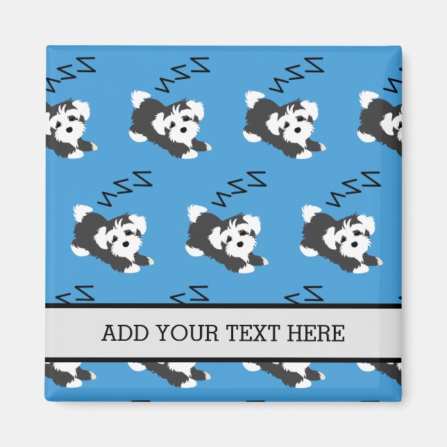 Sleeping Havanese Hund Animals Älskare ZZZ Pet Own Magnet (Framsidan)