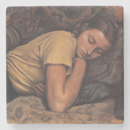 Sleeping Katya (av Serebriakova) Stenunderlägg