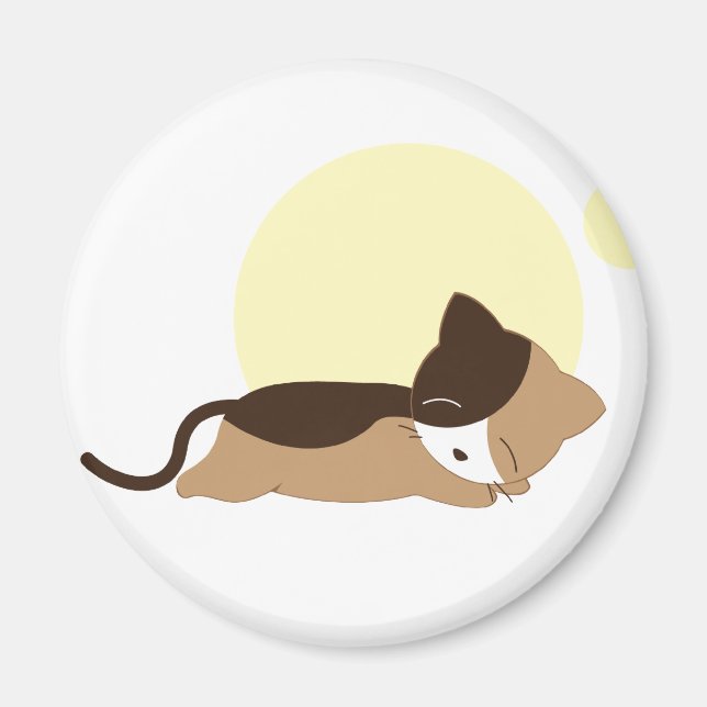 Sleeping Kitten Magnet (Framsidan)