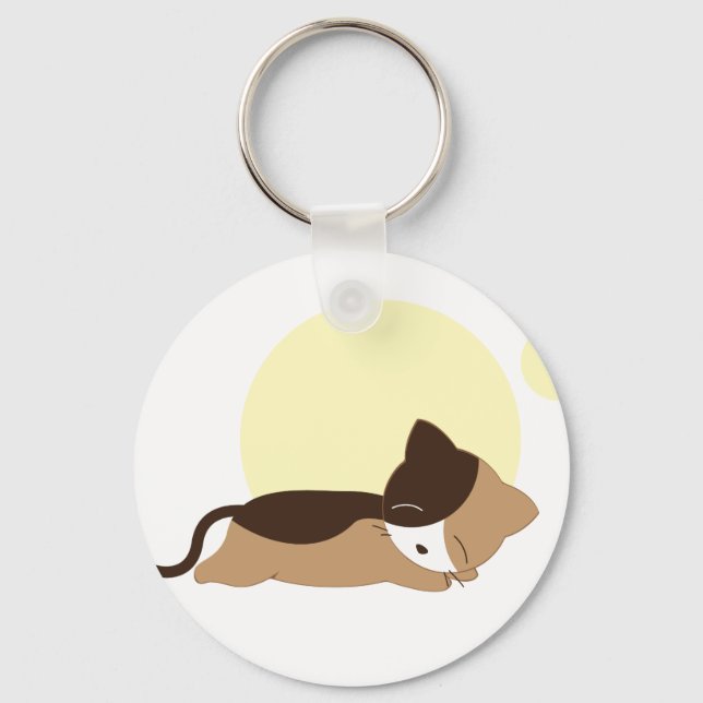 Sleeping Kitten Nyckelring (Framsida)