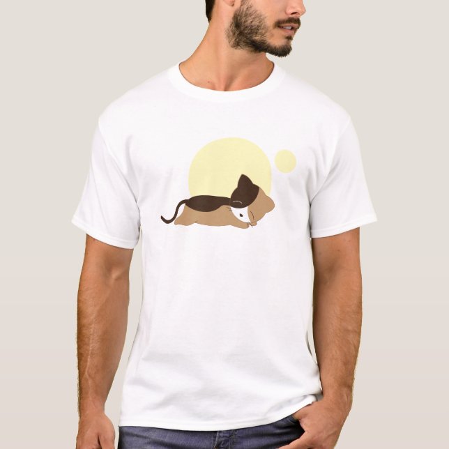 Sleeping Kitten Tee Shirt (Framsida)