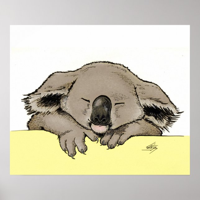 Sleeping koala poster (Framsidan)