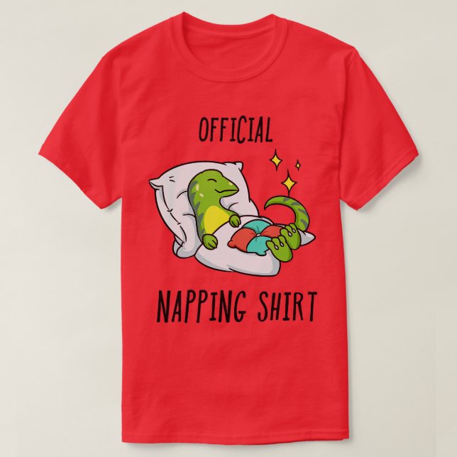 Sleeping Lizard Pajamas Sleepyhead 1 T Shirt (Design framsida)