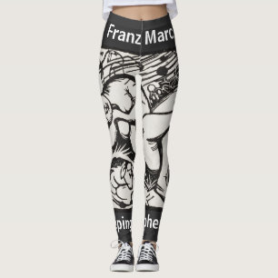 Sleeping Shepherdes Franz Marc Abstrakt Leggings