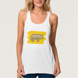 Sleeping sloth Women singlet Linne Med Racerback